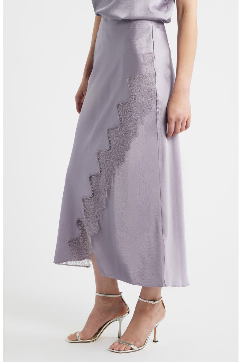 Lace Trim Midi Skirt, Alternate, color, LT PAST/PR