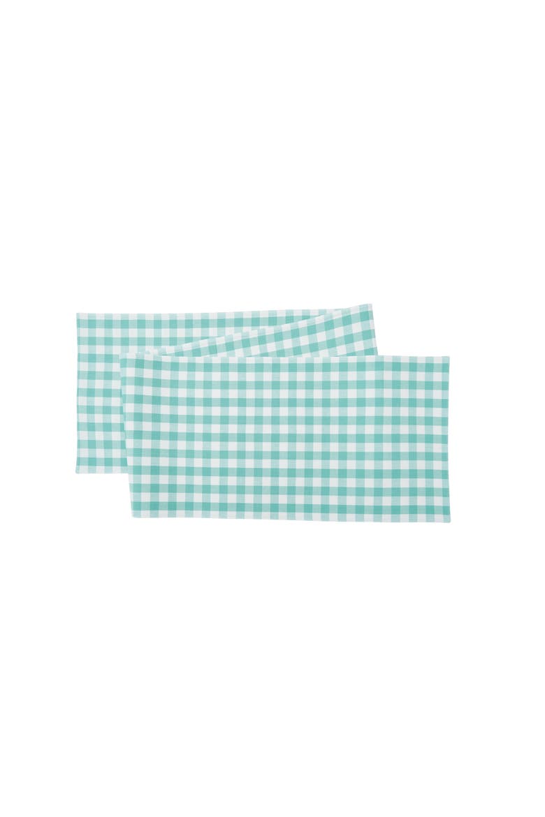 Ashford Aqua Table Runner 13" x 72", Main, color, Blue