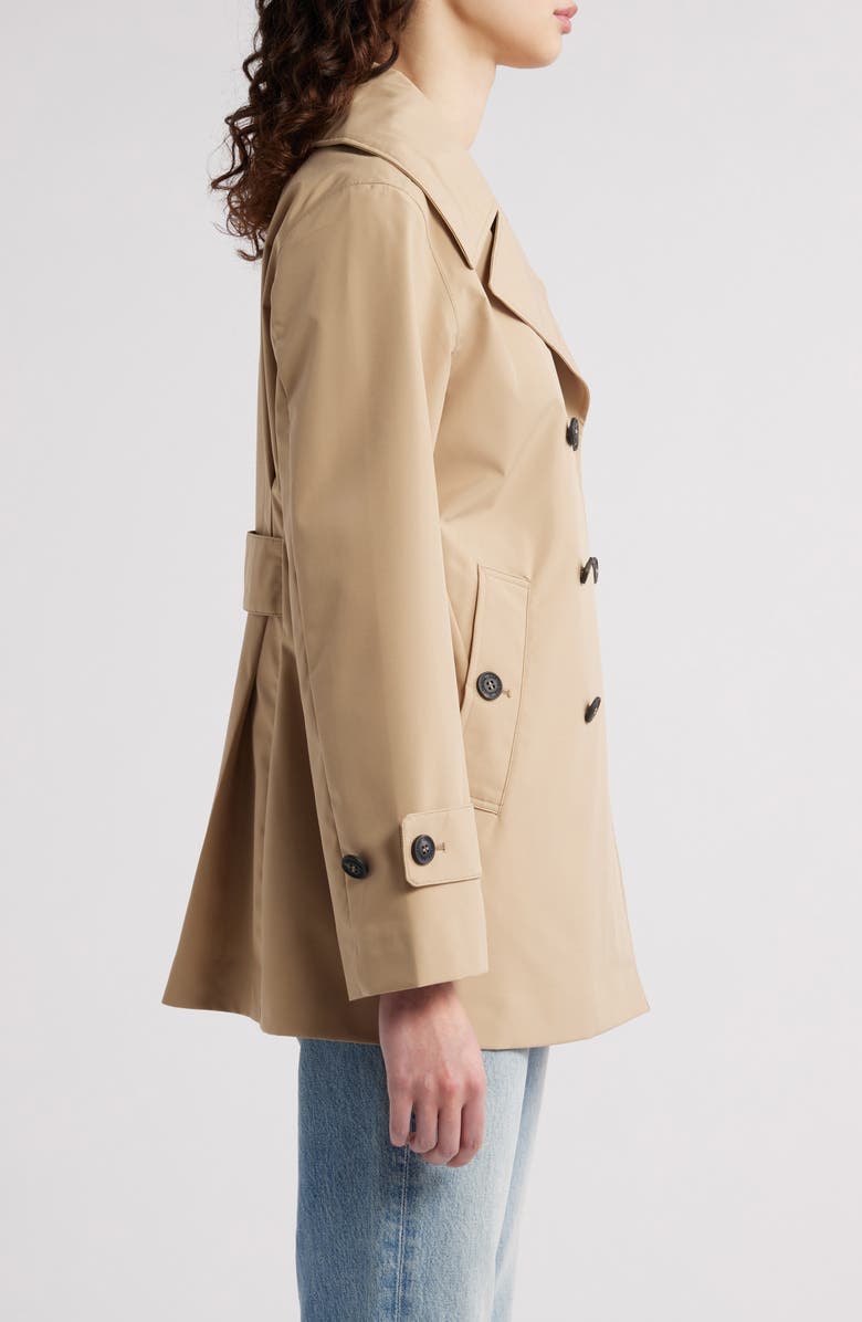 Save The Duck Sofi Water Resistant Trench Coat, Alternate, color, Stardust Beige