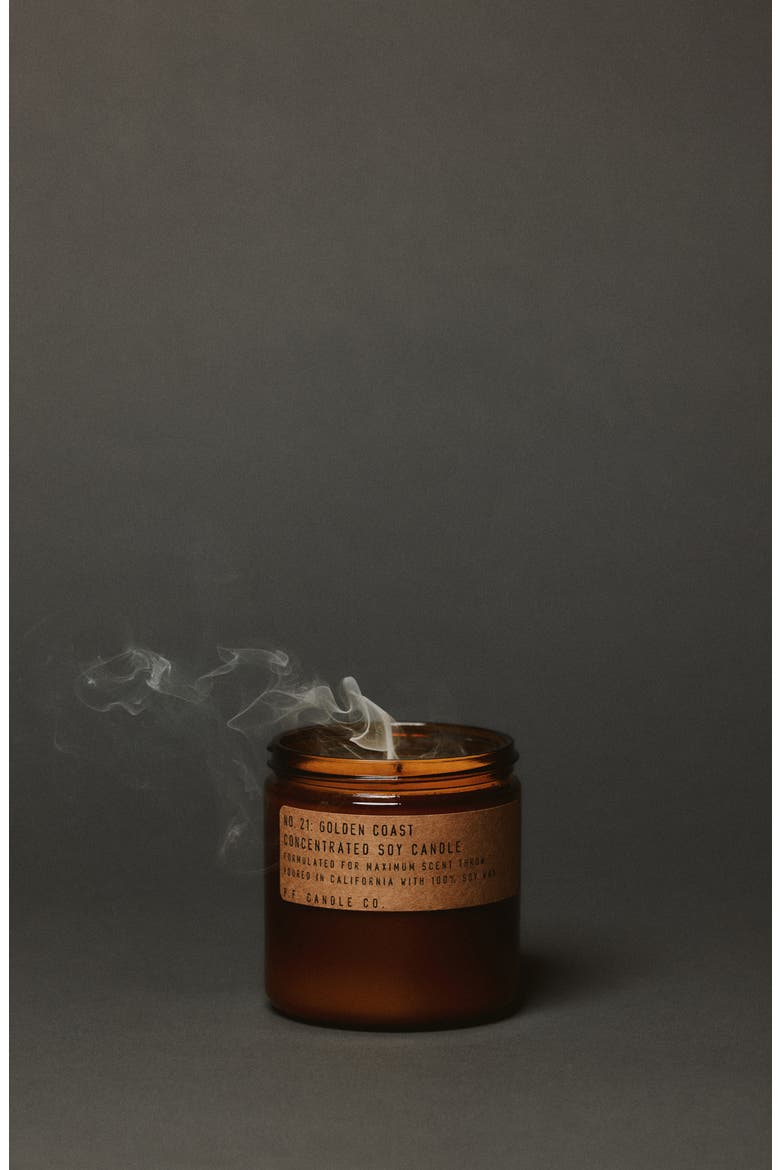 Golden Coast Large Concentrated Candle, Alternate, color, BROWN