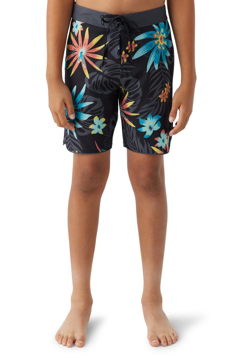 O'Neill Kids' Hyperfreak Mysto Scallop Swim Trunks, Main, color, 