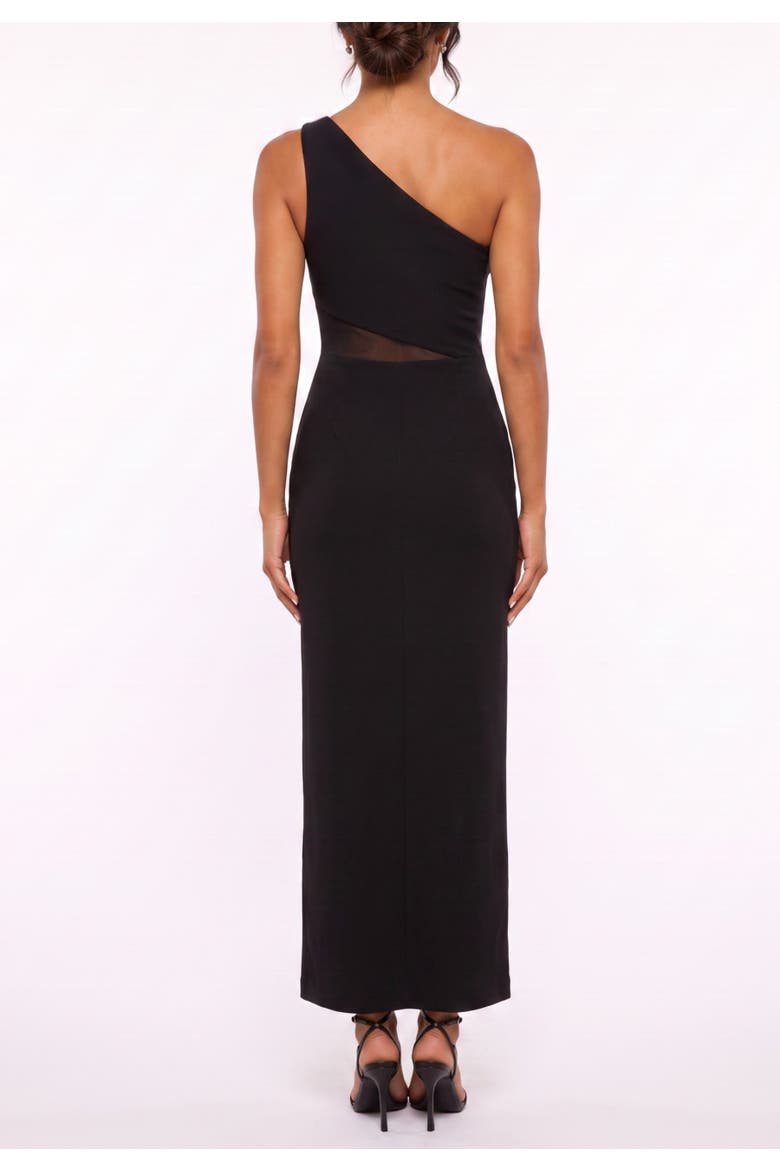 Veanne One Shoulder Maxi Dress, Alternate, color, Black