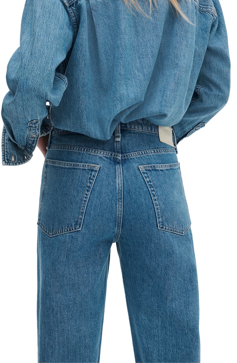 rag & bone Logan Mid Rise Wide Leg Jeans, Alternate, color, Downey