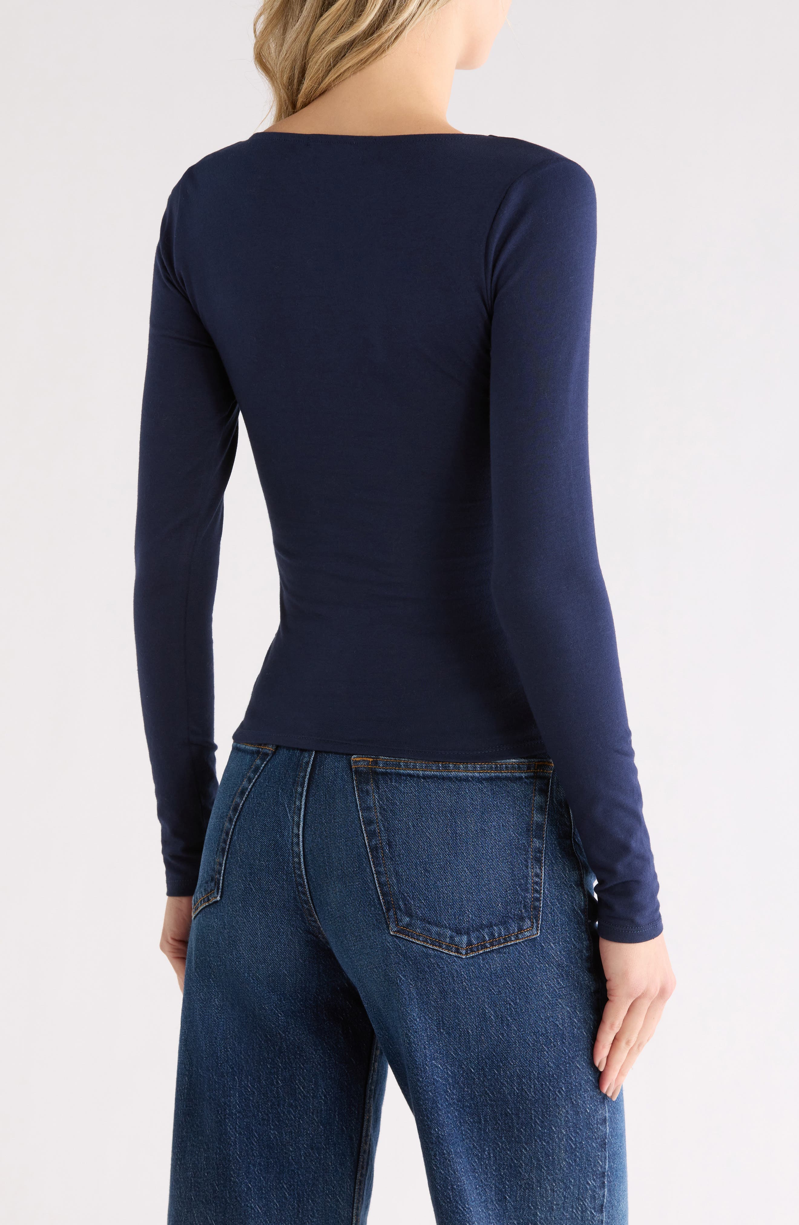 Twist Front Long Sleeve Top - image 4