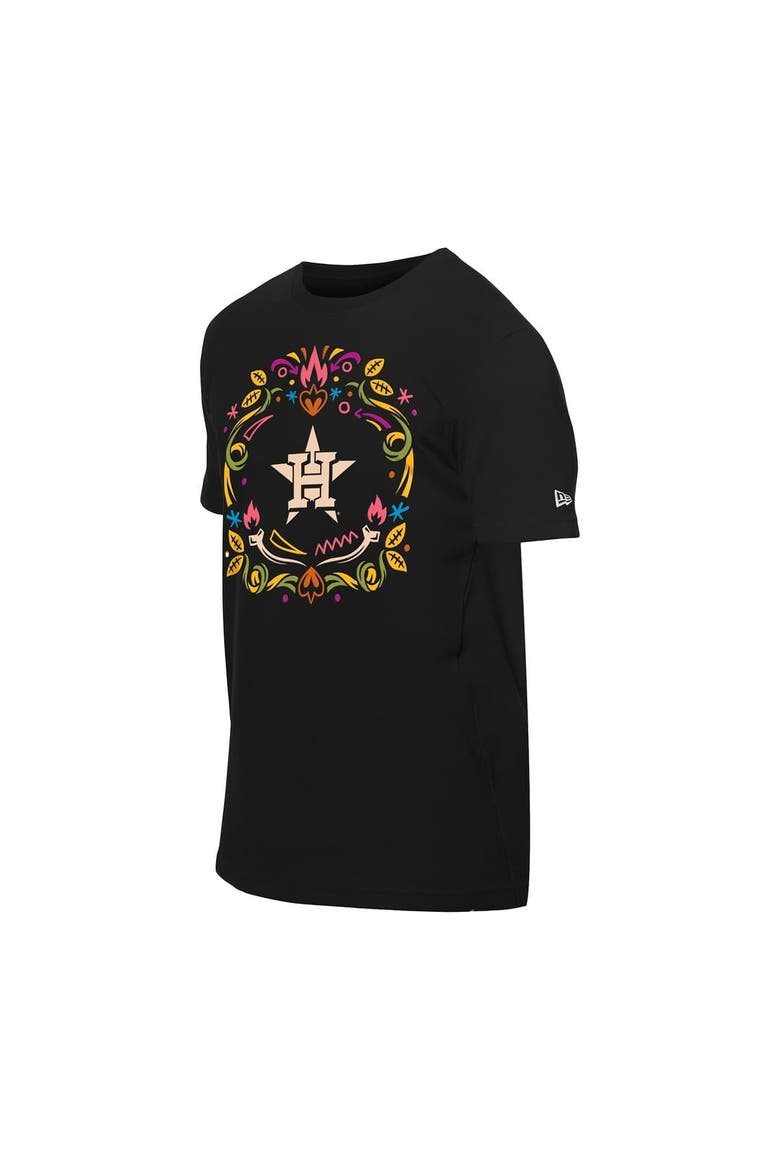 Men's New Era Black Houston Astros Día de los Muertos T-Shirt, Alternate, color, Black