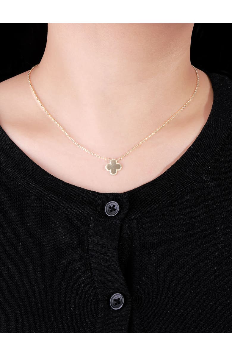 DEVATA Clover Chain Necklace in 14K Gold, Alternate, color, Yellow Gold