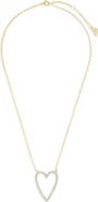 Sterling Forever Margit 14k Gold Plated Sterling Silver Heart Pendant Necklace