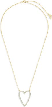 Sterling Forever Margit 14k Gold Plated Sterling Silver Heart Pendant Necklace