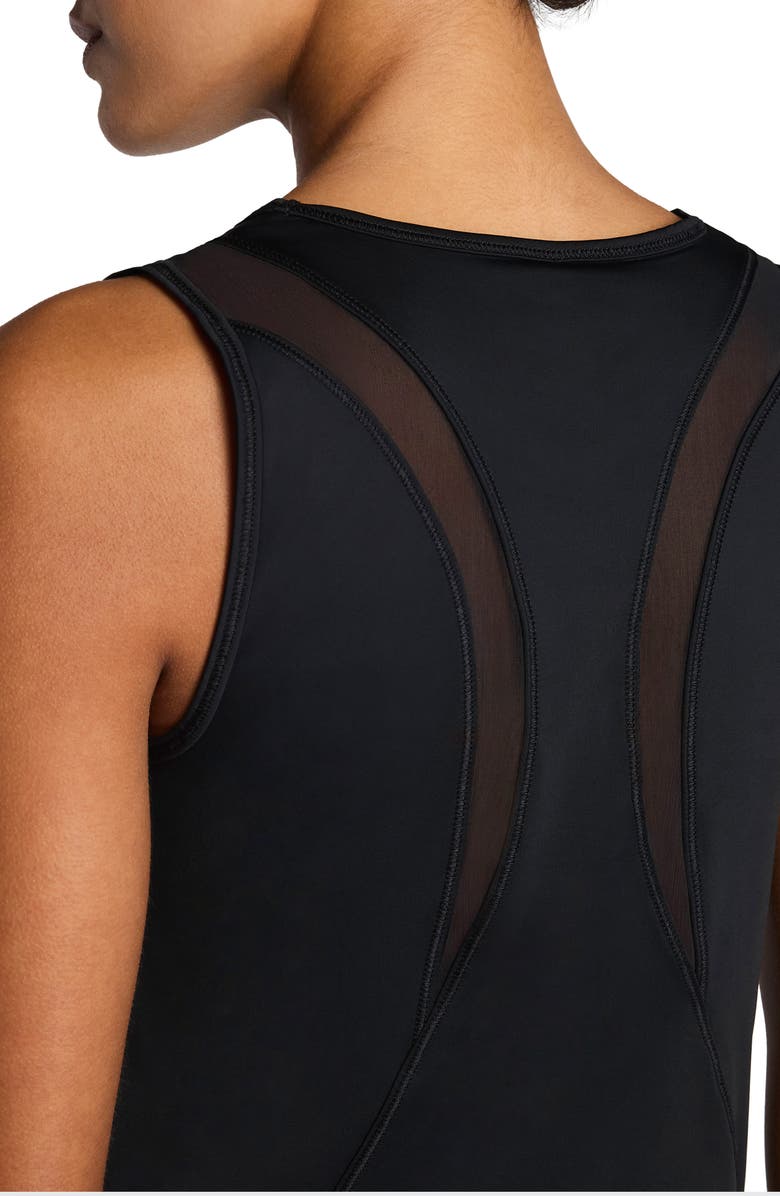 SPANX<sup>®</sup> Crewneck Mesh Tank, Alternate, color, Very Black
