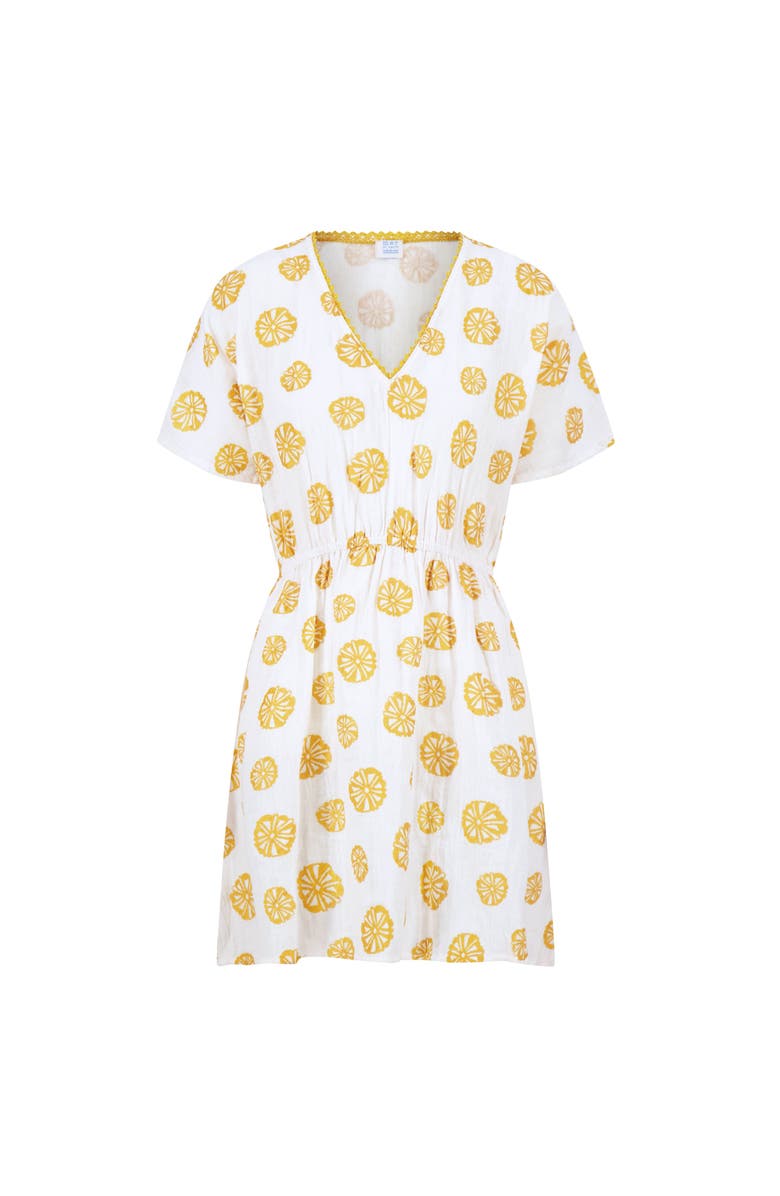 Mer St. Barth Zara Women's Caftan White Sand Dollar, Main, color, White Sand Dollar