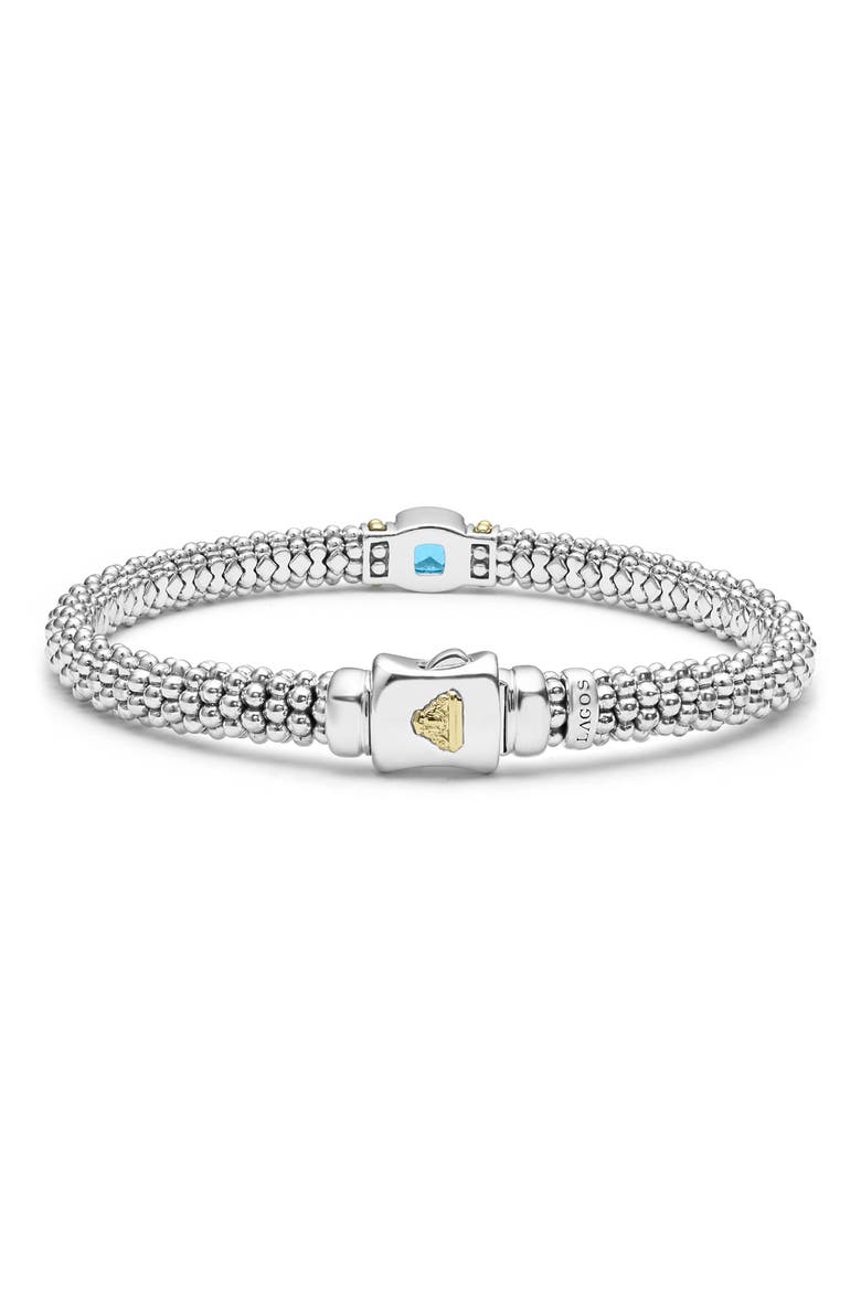 Swiss Blue Topaz Caviar Bracelet, Alternate, color, SWISS BLUE TOPAZ