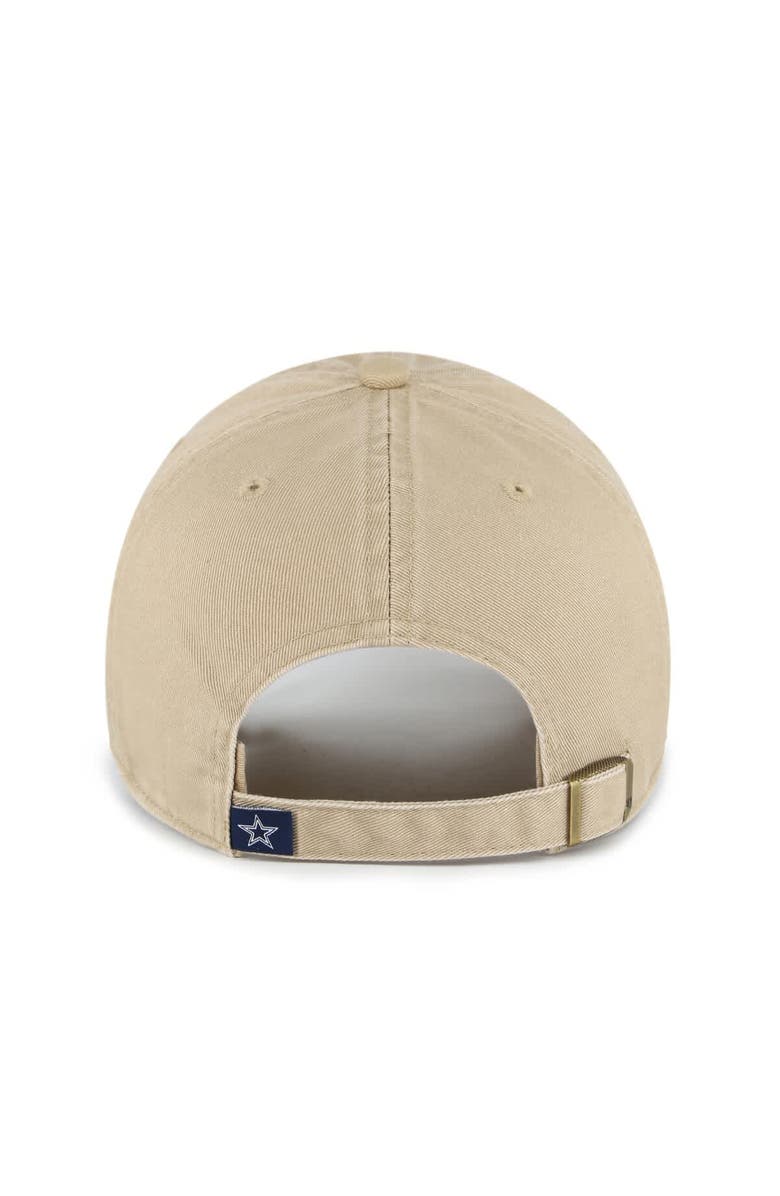 '47 Men's '47  Khaki Dallas Cowboys Tonal Clean-Up Adjustable Hat, Alternate, color, Khaki