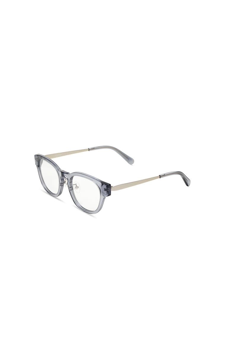Norma Blue Light Blocking Glasses, Alternate, color, Transparent Grey with Silver