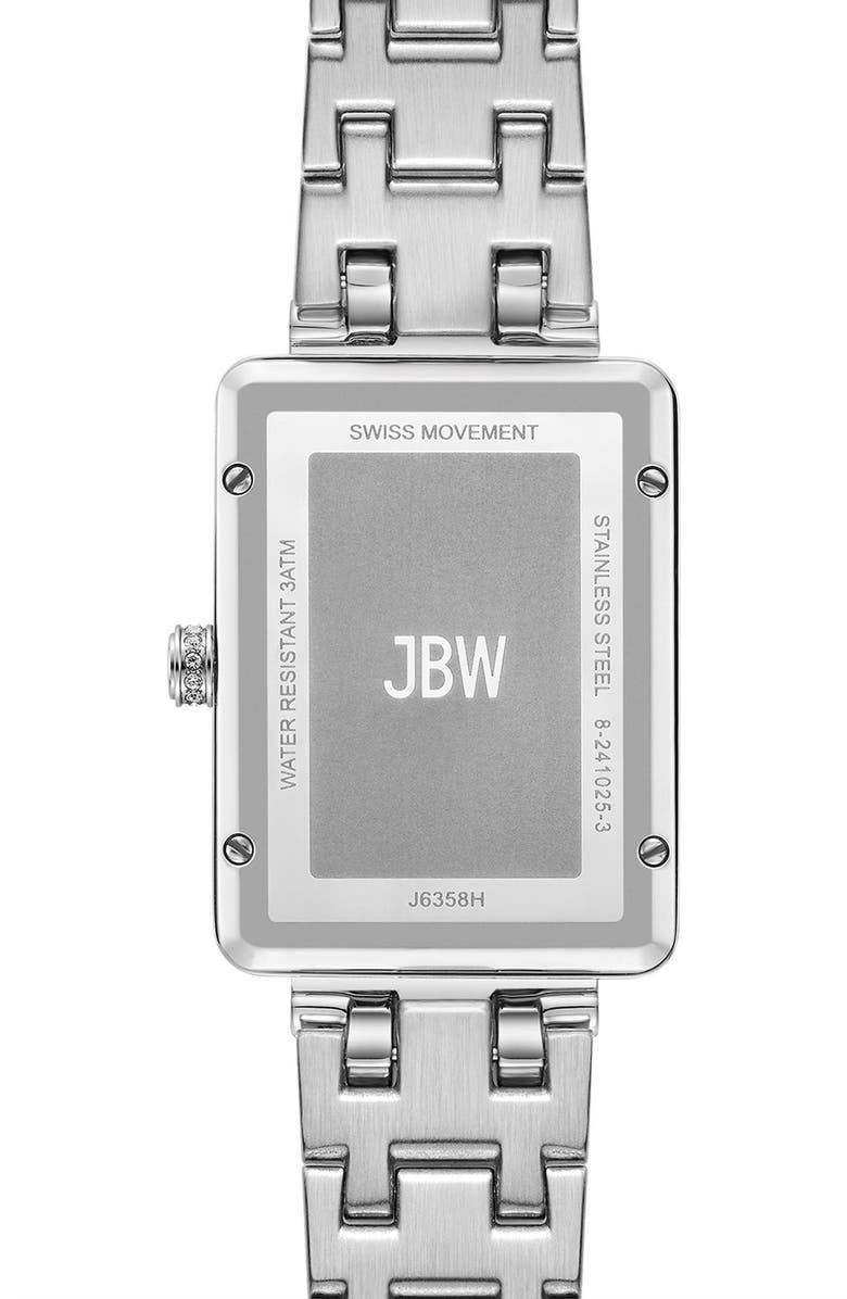 JBW Mink Diamond Bracelet Strap Watch, 28mm, Alternate, color, Stainless Steel