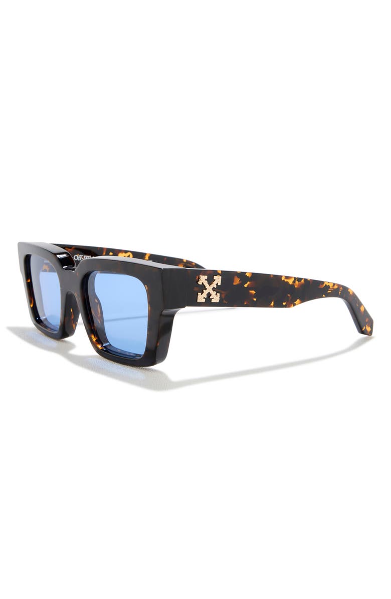 Off-White Virgil 53mm Square Sunglasses, Alternate, color, Havana Blue