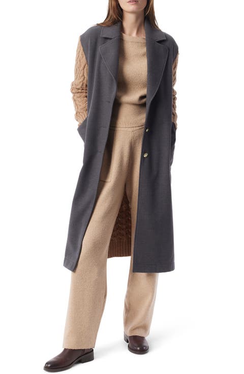 Adara Mixed Media Coat