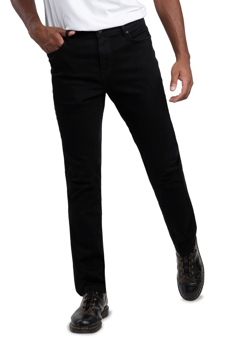 Spring + Mercer Super Soft Slim Fit Jeans, Alternate, color, Jet Black