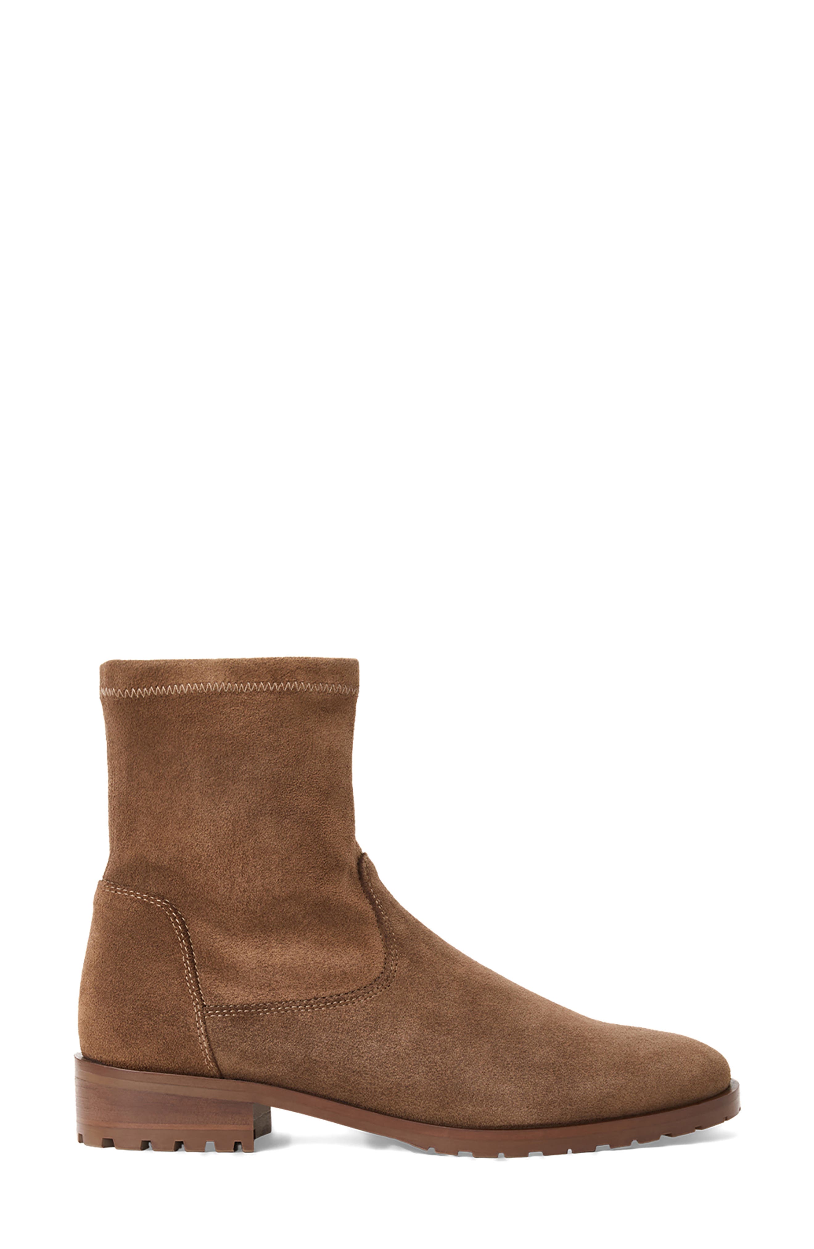 Romeo Waterproof Bootie, Alternate, color, CHAMPAGNE SUEDE