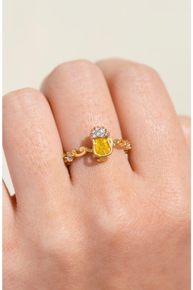 Harry Potter Butterbeer Ring, Alternate, color, GOLD