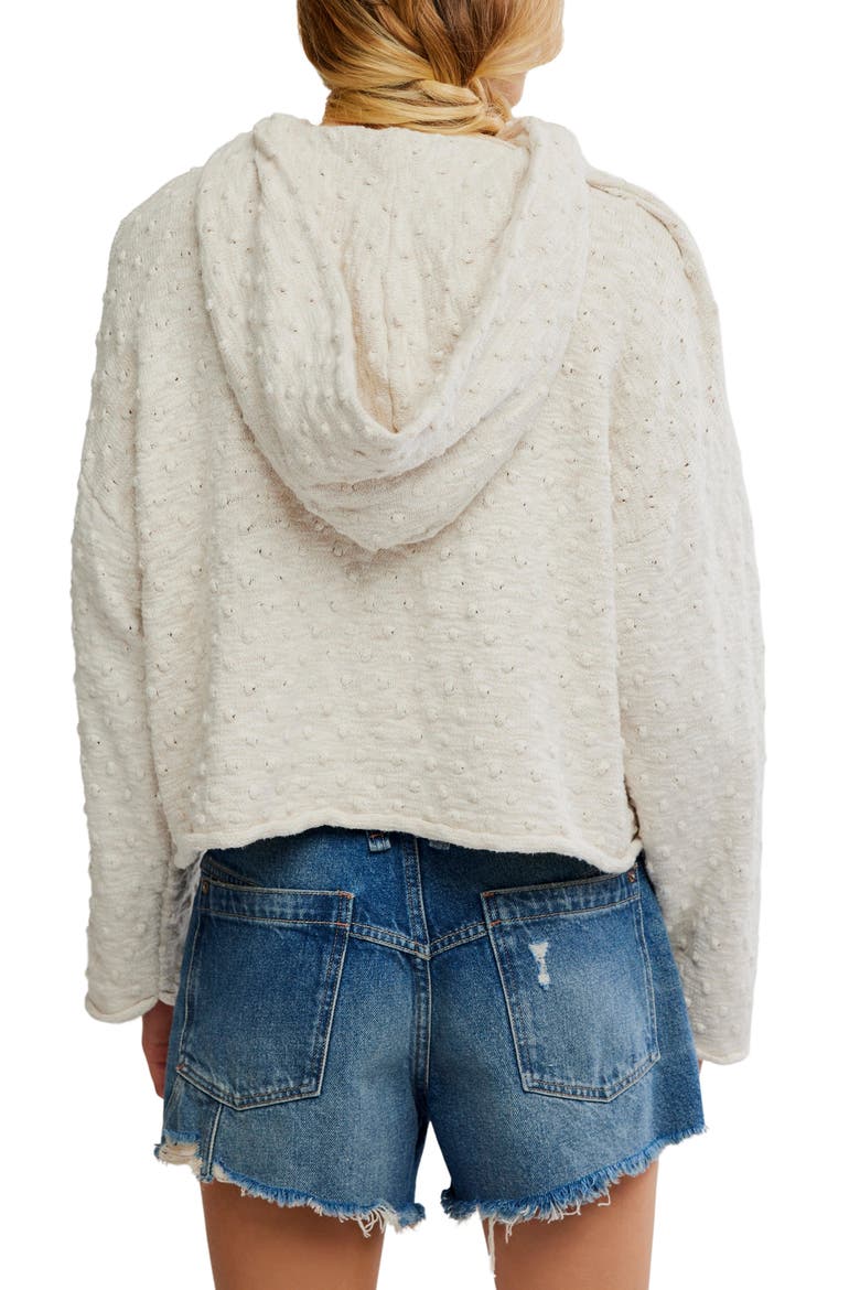 Lake Side Open Knit Hoodie, Alternate, color, MARSHMALLOW