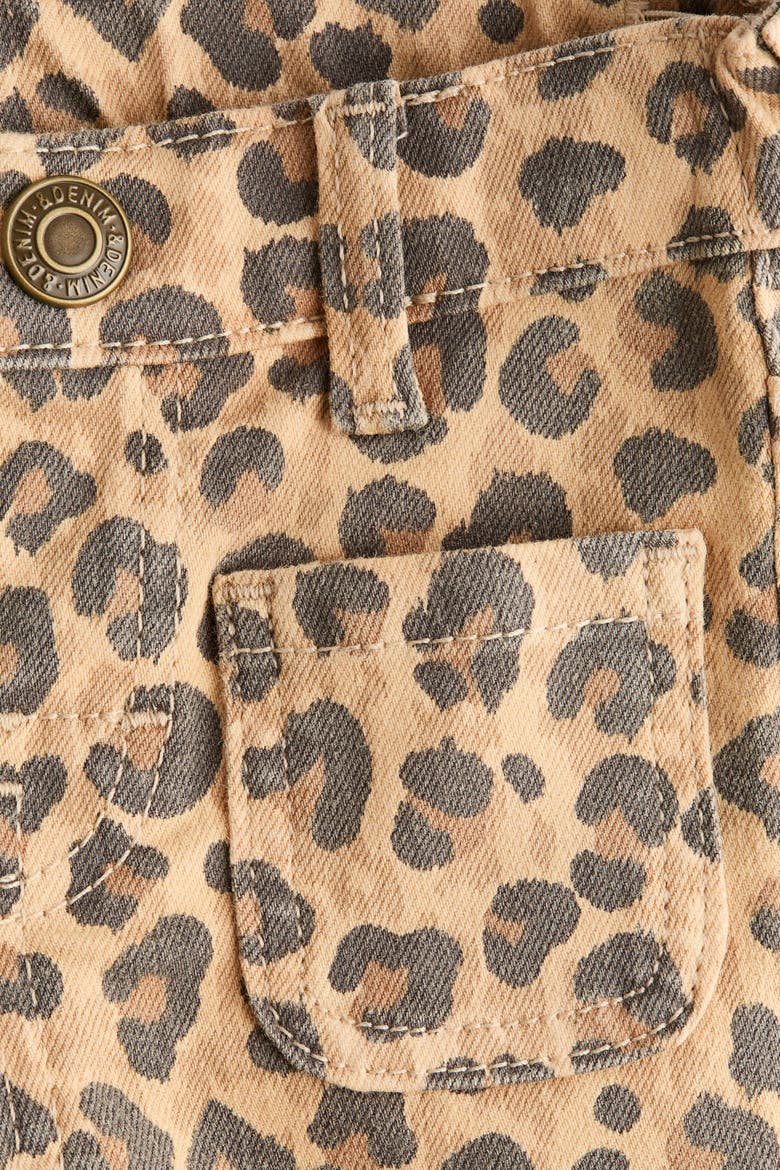 Flared Leg Jeans, Alternate, color, Beige/leopard print