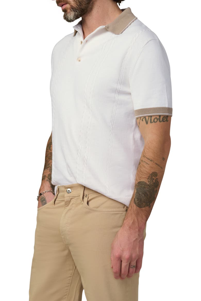 Cotton Blend Tennis Polo, Alternate, color, WHITE