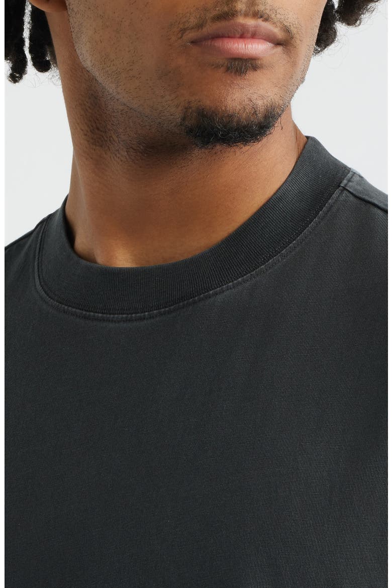 Boxy Crop Cutoff Cotton Tank, Alternate, color, BLACK FADED