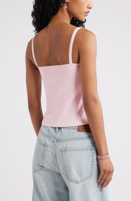 Bp. Lace Trim Camisole In Pink