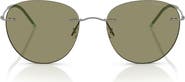 ARMANI 53mm Round Sunglasses