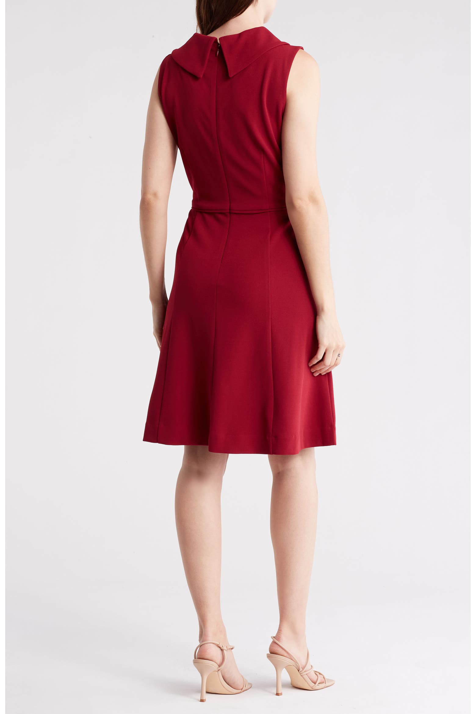 Clean In Asl Tahari ASL Envelope Neck Fit & Flare Dress (Women) | Nordstromrack