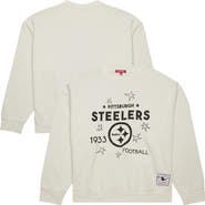 Mitchell & Ness Women's Mitchell & Ness Cream Pittsburgh Steelers Plus Size Shooting Star Sweatshirt