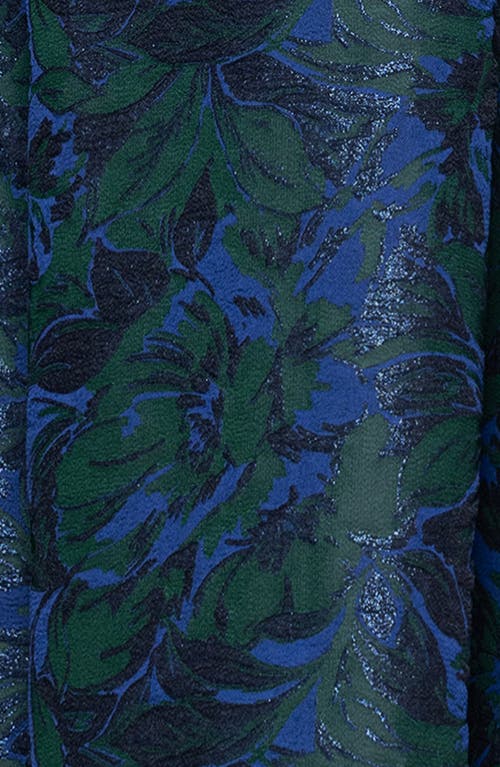 Xscape Evenings Off The Shoulder Brocade Ballgown In Blue