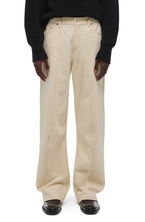Helmut Lang Ski Wide Leg Jeans In Neutral