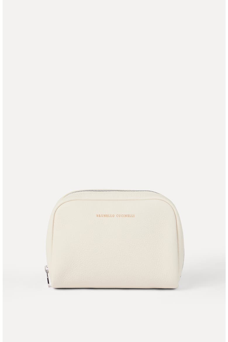 Calfskin beauty case, Alternate, color, Chalk