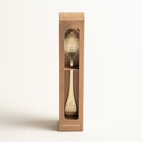 Dume Patterned Steel Dinner Spoon Set Of 4