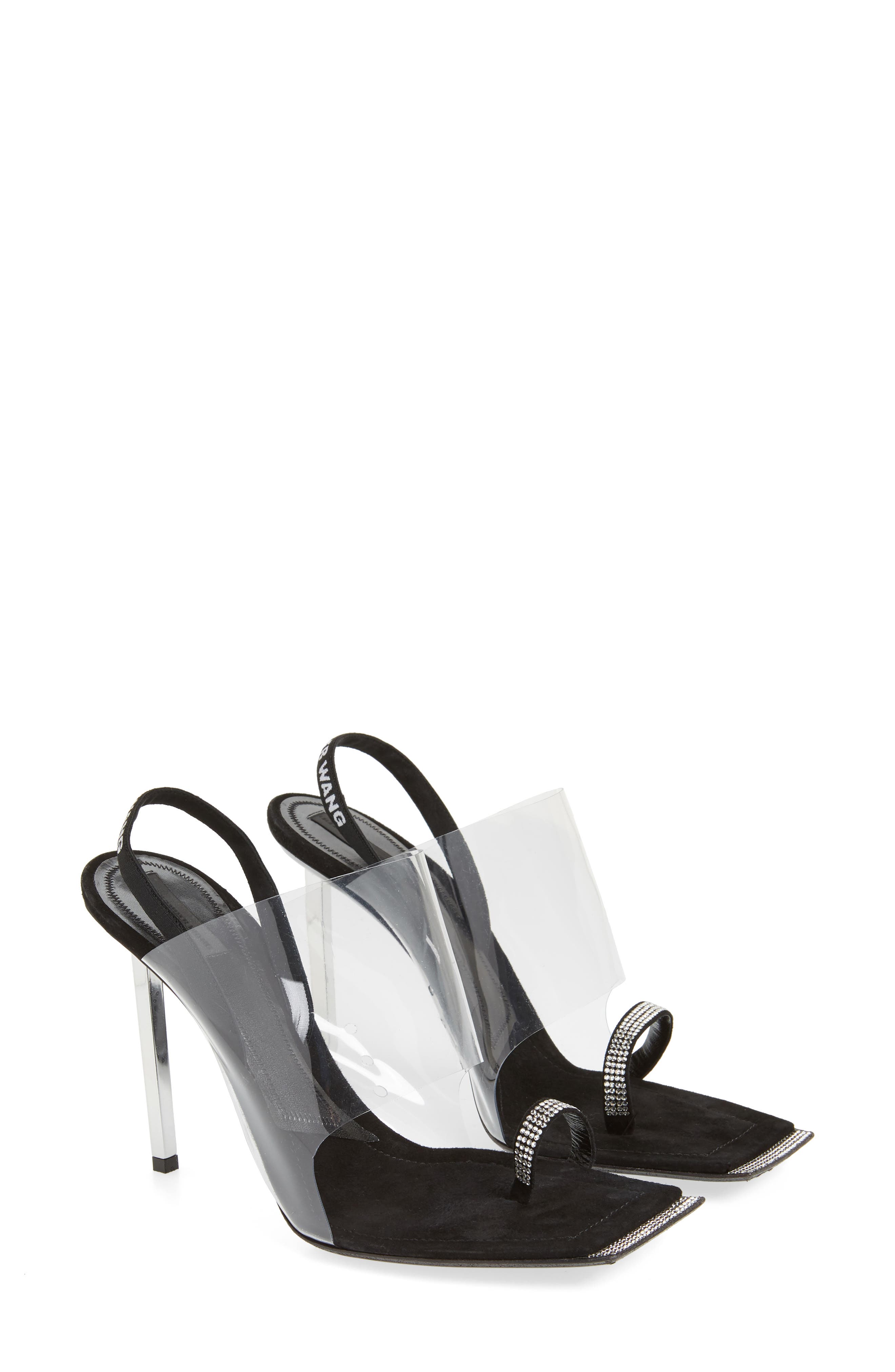 Alexander Wang Clear Shield Sandal, Alternate, color, 