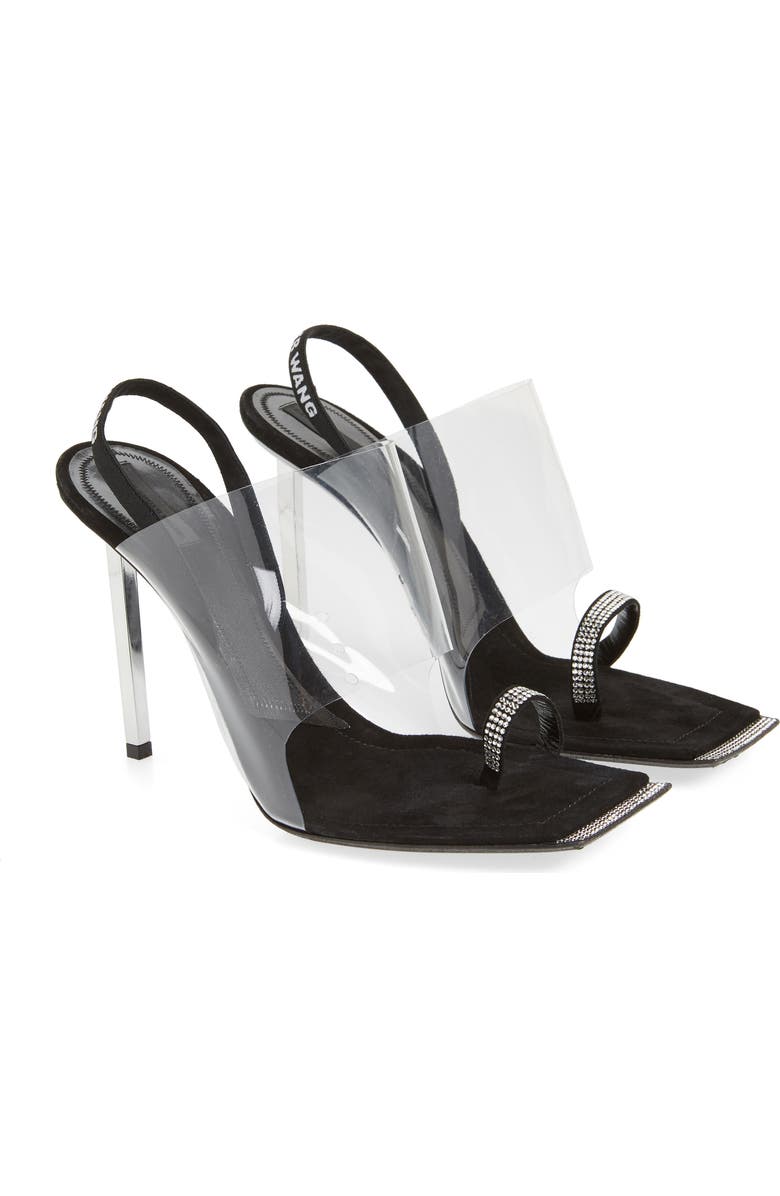 Alexander Wang Clear Shield Sandal, Alternate, color,