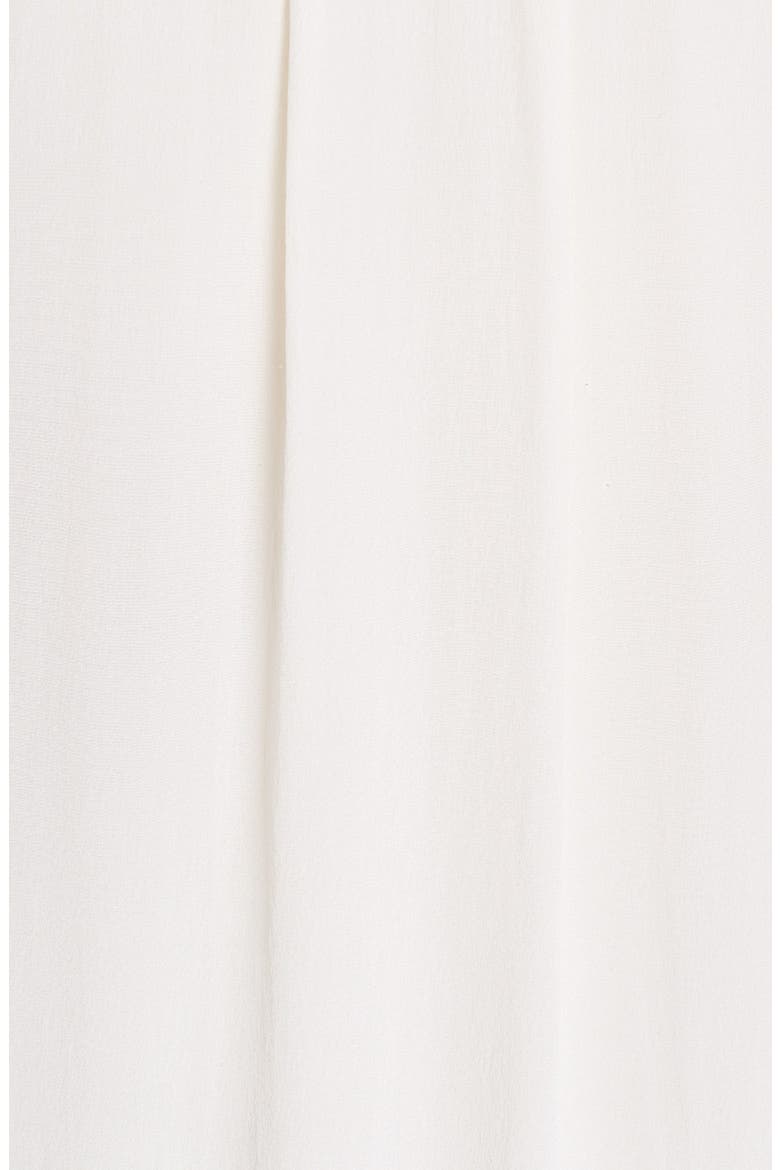 Silk Crepe V-Neck Tunic Dress, Alternate, color, BONE
