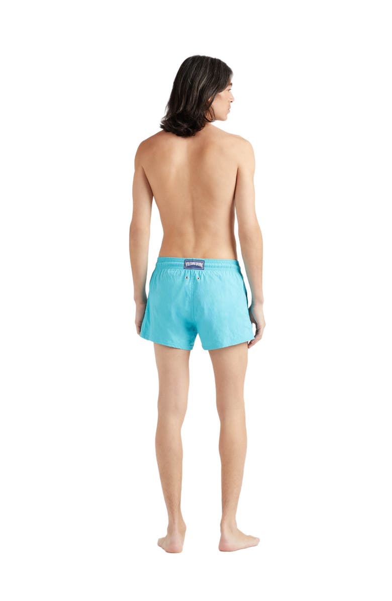 Vilebrequin Men's Jacquard Turtle Stretch Swim Shorts, Alternate, color, Bora Bora