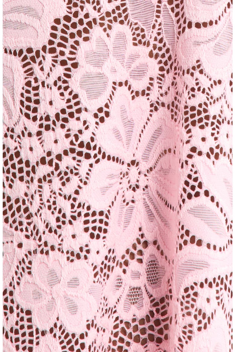 Embroidered Flower Long Sleeve Chemise, Alternate, color, PETAL PINK