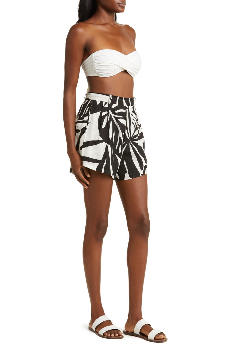 Vitamin A<sup>®</sup> The Getaway Linen Cover-Up Shorts, Alternate, color,