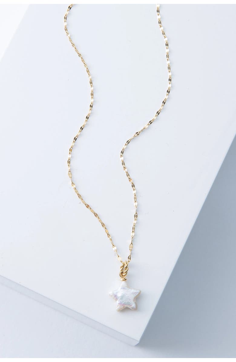 Noonday Shooting Star Necklace, Main, color, Gold