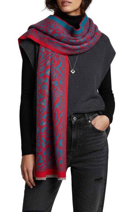 Bold Mixed Animal Print Scarf