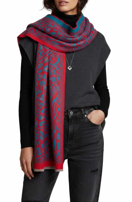 SAACHI Bold Mixed Animal Print Scarf