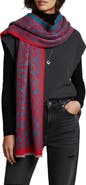 SAACHI Mixed Animal Print Scarf