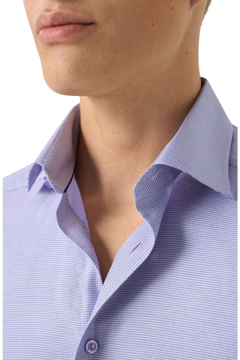Contemporary Fit Semi Solid Dress Shirt, Alternate, color, LIGHT PURPLE