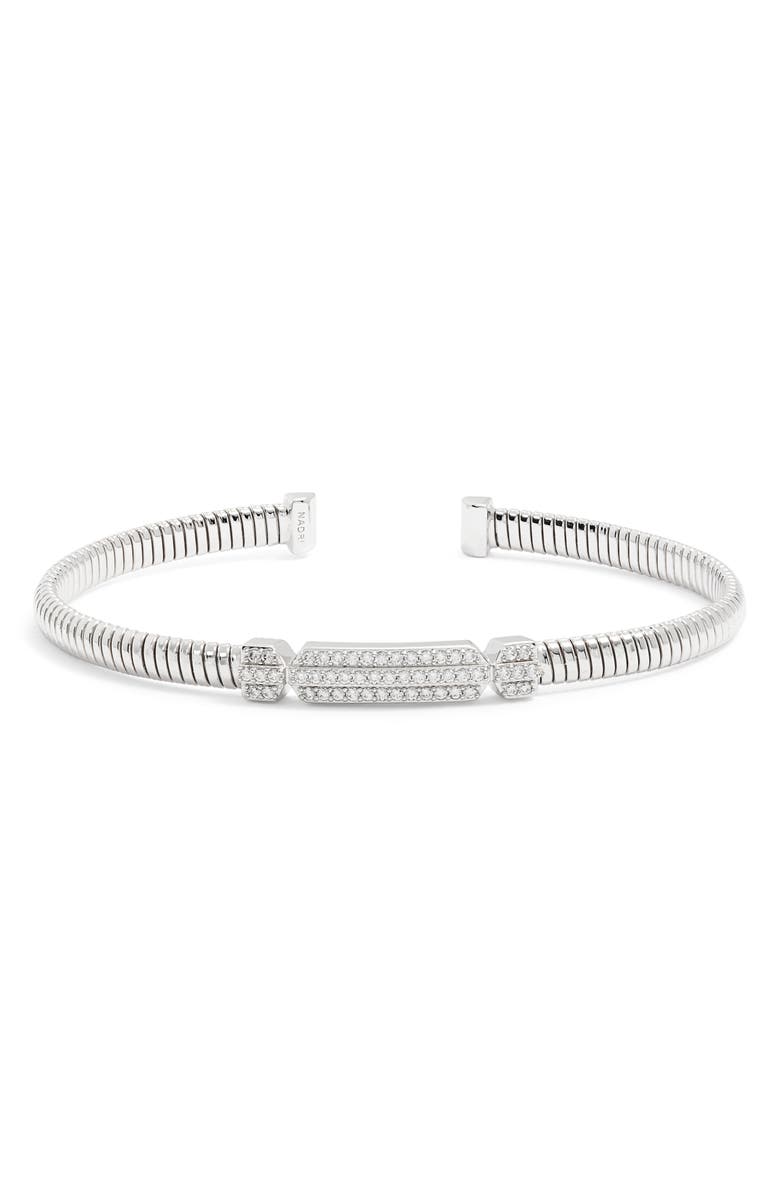 Nadri Pavé Flex Cuff, Main, color, 