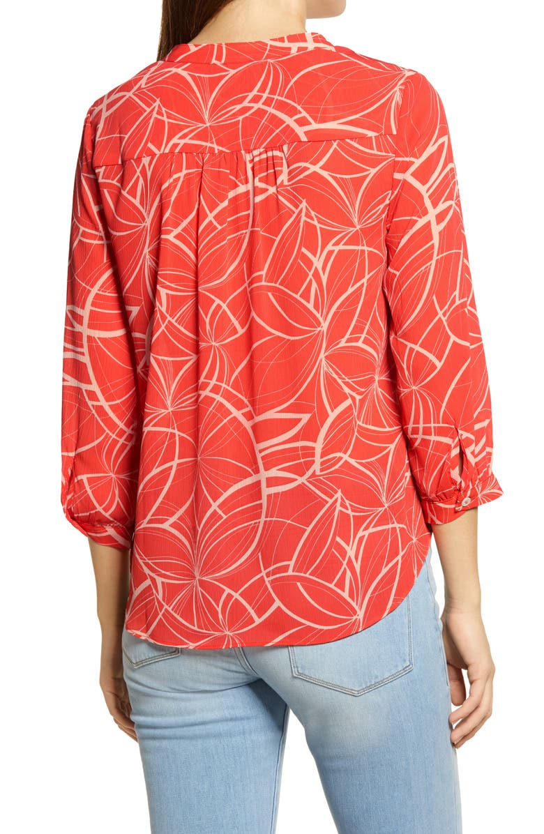 Vince Camuto Swirl Movement Blouse, Alternate, color, 