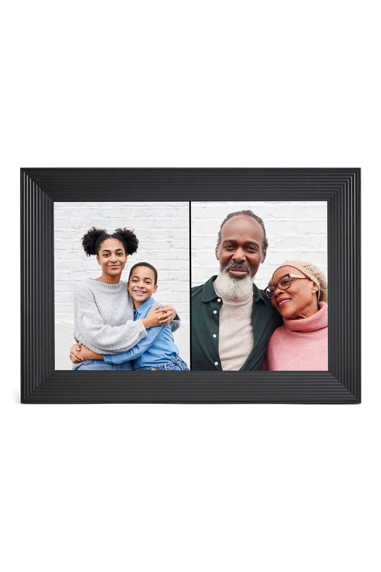 Aura Carver Luxe Digital Photo Frame, Main, color, GRAVEL