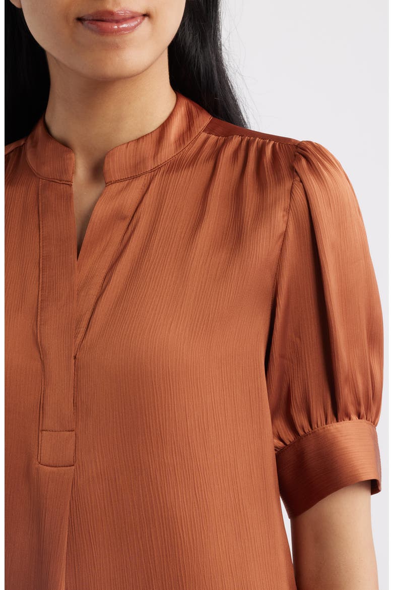 Crinkle Satine Top, Alternate, color, CEDAR SPICE